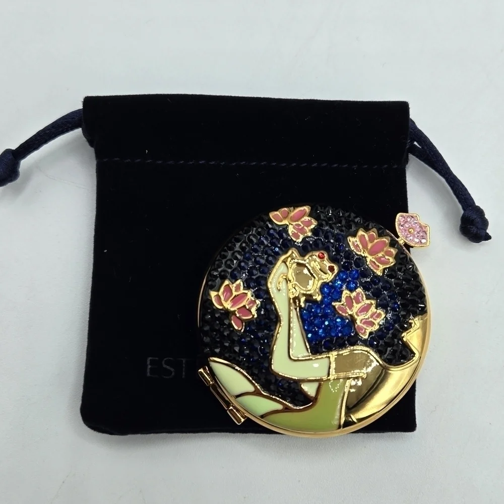 Estee Lauder Disney Tiana Dreams Come True Setting Powder Compact